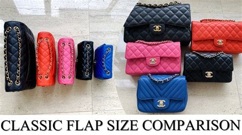 Chanel Bag Size Comparison: Classic F.